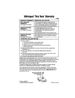 Preview for 20 page of Whirlpool LT7000XTF0 Use & Care Manual