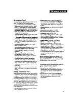 Preview for 45 page of Whirlpool MG207OXAB Use And Care Manual