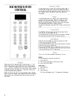 Preview for 6 page of Whirlpool MH1140XM Use & Care Manual