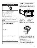 Preview for 5 page of Whirlpool MH1150XM Use And Care Manual