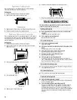 Preview for 14 page of Whirlpool MH1150XM Use And Care Manual