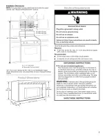 Preview for 3 page of Whirlpool MH1170XSB Installation Instructions Manual