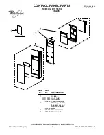 Preview for 1 page of Whirlpool MH1170XSB2 Parts List