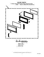 Preview for 2 page of Whirlpool MH1170XSQ2 Parts List