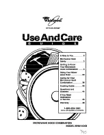 Preview for 1 page of Whirlpool MH6110XB Use And Care Manual