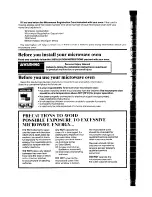 Preview for 3 page of Whirlpool MH6700XW Use & Care Manual