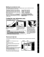 Preview for 13 page of Whirlpool Microwace Oven Use And Care Manual