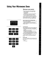 Preview for 9 page of Whirlpool MS1451XW Use & Care Manual