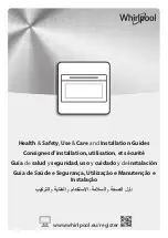 Whirlpool MSA I 5G3F IX Health & Safety, Use & Care And Installation Manuals preview