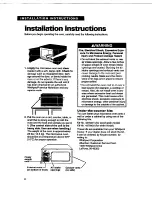 Preview for 8 page of Whirlpool MT1061XB Use & Care Manual