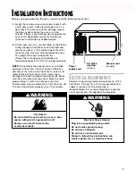 Preview for 5 page of Whirlpool MT1145SL Use And Care Manual