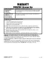 Preview for 24 page of Whirlpool MT3070SH Use & Care Manual