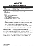 Preview for 52 page of Whirlpool MT3105SH Use & Care Manual