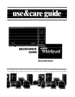 Whirlpool MW1000XS Use & Care Manual preview