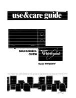 Whirlpool MW1200XW Use & Care Manual preview