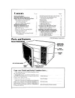 Preview for 2 page of Whirlpool MW3500XM Use And Care Manual