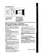 Preview for 25 page of Whirlpool MW3500XS Use & Care Manual