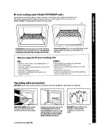 Preview for 19 page of Whirlpool MW856EXP Use And Care Manual