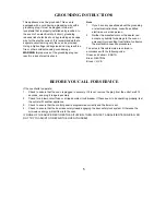 Preview for 6 page of Whirlpool MWF 863 Owner'S Manual