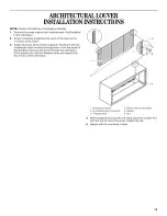 Preview for 13 page of Whirlpool Packaged Terminal Air Conditioner Installation Manual