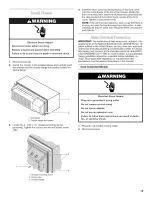 Preview for 15 page of Whirlpool Packaged Terminal Air Conditioner Installation Manual