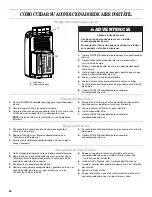 Preview for 30 page of Whirlpool PORTABLE AIR CONDITIONER Use & Care Manual