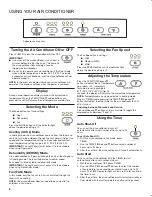 Preview for 8 page of Whirlpool R-WHAP121AW Use And Care Manual