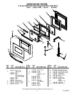 Preview for 4 page of Whirlpool RBS275PRB02 Oven Parts