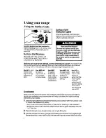 Preview for 6 page of Whirlpool RF 3020XV Use & Care Manual