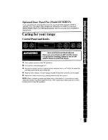 Preview for 17 page of Whirlpool RF 3020XV Use & Care Manual