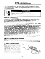 Preview for 14 page of Whirlpool RF3010XE Use And Care Manual And Installation Instructions