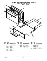 Preview for 4 page of Whirlpool RF3010XEW Parts List