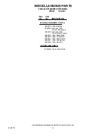 Preview for 6 page of Whirlpool RF3010XEW Parts List