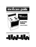 Preview for 1 page of Whirlpool RF306BXP Use & Care Manual