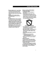 Preview for 9 page of Whirlpool RF310PXD Use And Care Manual