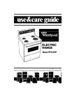 Preview for 1 page of Whirlpool RF3120XP Use & Care Manual