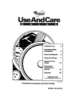 Preview for 1 page of Whirlpool RF316PXY Use And Care Manual