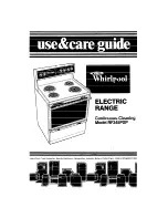 Preview for 1 page of Whirlpool RF345PXP Use & Care Manual