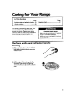 Preview for 23 page of Whirlpool RF350BXB Use And Care Manual