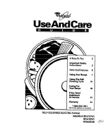 Preview for 1 page of Whirlpool RF362BXB Use And Care Manual