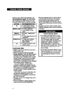 Preview for 8 page of Whirlpool RF362BXB Use And Care Manual