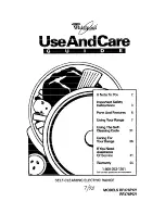 Preview for 1 page of Whirlpool RF376PCY Use And Care Manual