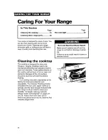 Preview for 36 page of Whirlpool RF376PCY Use And Care Manual