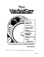 Preview for 1 page of Whirlpool RM980PXY Use And Care Manual