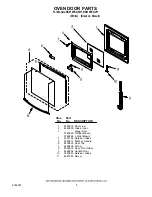 Preview for 5 page of Whirlpool RS610PXGV11 Parts List