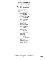 Preview for 2 page of Whirlpool RS696PXGB9 Parts List