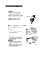 Preview for 18 page of Whirlpool SF302PSY Use & Care Manual