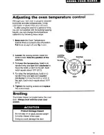 Preview for 13 page of Whirlpool SF305BEW Use And Care Manual