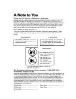 Preview for 2 page of Whirlpool SF312PEW Use And Care Manual