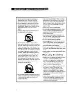 Preview for 4 page of Whirlpool SF312PEW Use And Care Manual